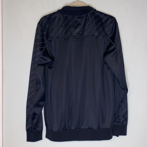 Billabong Polyester Black w/Gray Graphics Long Sleeve Zip-Up Collared Jacket-M - Picture 7 of 11